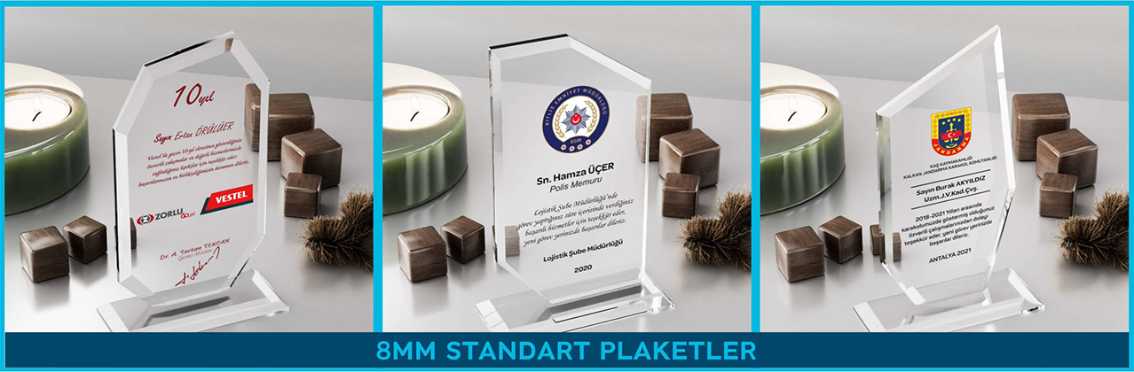 8mm Standart Plaketler